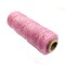 Wrapables Cotton Baker's Twine 4ply 110 Yard, Pink and Metallic Silver